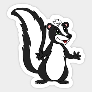 Cartoon Skunk Sticker